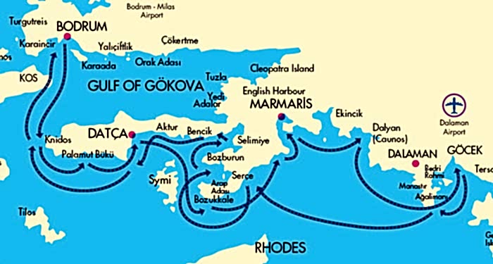 Bodrum Mavi Tur Rotaları
